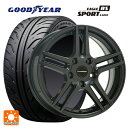 プジョー 308(T9H/T9B/T9W系)用 225/45R17 90W グッドイヤー イーグル RS スポーツ S-スペック 阿部商会 ユーロデザイン アイガー ガンメタリック 新品サマータイヤホイール 4本セット
