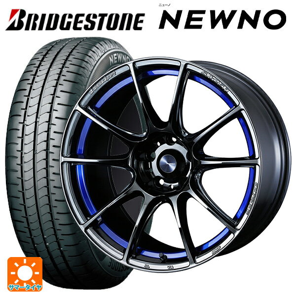 【6/15〜16限定 全品P5倍＆クーポン】215/55R17 94V ブリヂストン ニューノ 正規品 # ウェッズ ウェッズスポーツ SA25R BLC2 17-7J 国産車用 サマータイヤホイール4本セット