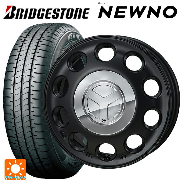 【6/15〜16限定 全品P5倍＆クーポン】165/50R15 73V ブリヂストン ニューノ 正規品 # ジャパン三陽 モンツァ ピエディーノ セミグロスブラック 15-4.5J 国産車用 サマータイヤホイール4本セット
