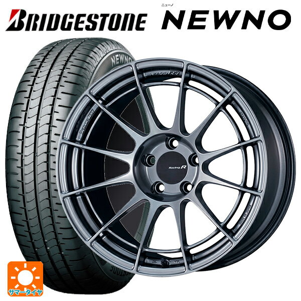 215/45R17 91W XL ブリヂストン ニューノ 正規品 # エンケイ レーシングレボリューション NT03RR ハイパーシルバー 17-7J 国産車用 サマータイヤホイール4本セット