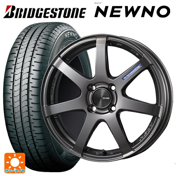 165/55R15 75V ブリヂストン ニューノ 正規品 # エンケイ パフォーマンスライン PF07 DS 15-5J 国産車用 サマータイヤホイール4本セット