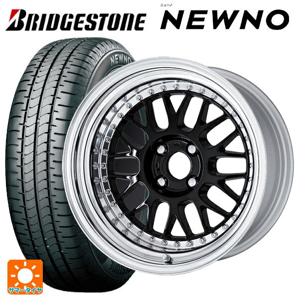 195/55R16 87V ブリヂストン ニューノ 正規品 ワーク マイスター M1 3ピース BLK 16-6.5J 国産車用 サマータイヤホイール4本セット