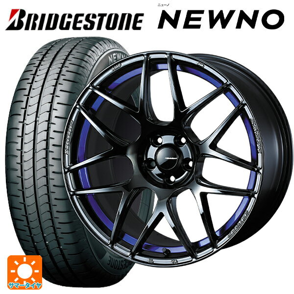 【5/9 20時〜 最大3万円OFFクーポン】215/45R17 91W XL ブリヂストン ニューノ 正規品 # ウェッズ ウェッズスポーツ SA27R BLC2 17-7.5J 国産車用 サマータイヤホイール4本セット