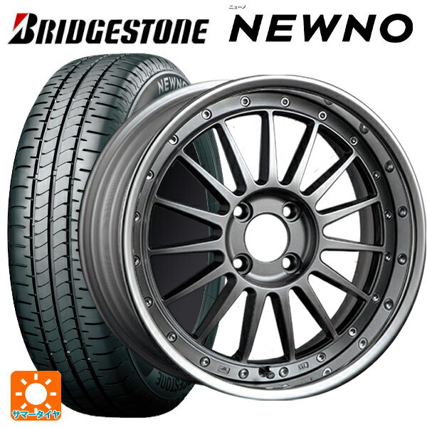 【6/15〜16限定 全品P5倍＆クーポン】215/55R17 94V ブリヂストン ニューノ 正規品 # タナベ SSR プロフェッサー TF1R チタンシルバー 17-7J 国産車用 サマータイヤホイール4本セット