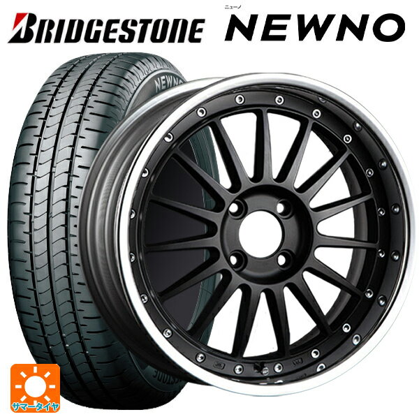 【6/22 20時〜 全品P5倍＆クーポン】165/50R16 75V ブリヂストン ニューノ 正規品 # タナベ SSR プロフェッサー TF1R フラットブラック 16-5.5J 国産車用 サマータイヤホイール4本セット