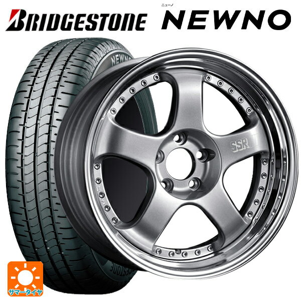 【6/15〜16限定 全品P5倍＆クーポン】225/45R18 95W XL ブリヂストン ニューノ 正規品 # タナベ SSR プロフェッサー SP1 シルバー 18-7J 国産車用 サマータイヤホイール4本セット