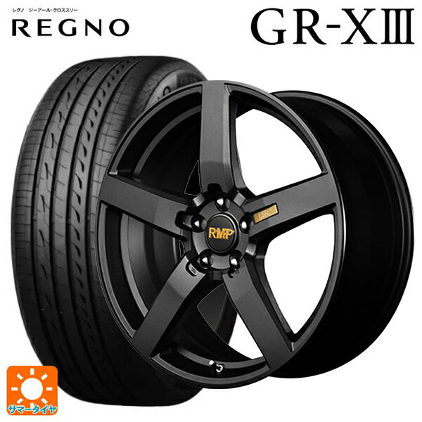 215/45R18 93W XL ブリヂストン レグノ GR-X3 正規品 # エムアイディー MID エクスクルーシブ 050F セミグロスガンメタ 18-7J 国産車用 サマータイヤホイール4本セット