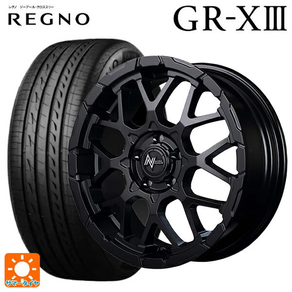 225/45R18 95W XL ブリヂストン レグノ GR-X3 正規品 エムアイディー ナイトロパワー M28バレットエス(訳あり) セミグロスブラック 1...