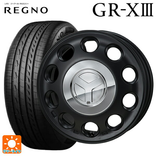 【6/22 20時〜 全品P5倍＆クーポン】155/65R14 75H ブリヂストン レグノ GR-X3 正規品 # ジャパン三陽 モンツァ ピエディーノ セミグロスブラック 14-4.5J 国産車用 サマータイヤホイール4本セット