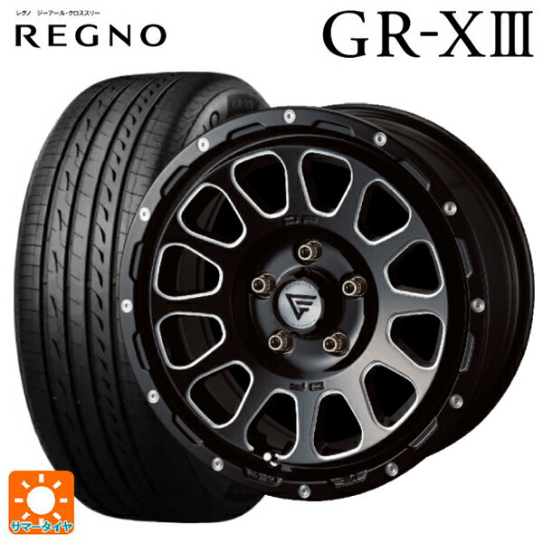 205/50R17 89V ブリヂストン レグノ GR-X3 正規品 # エクシズルライン デルタフォース オーバル ブラックマシニング 17-7J 国産車用 サマータイヤホイール4本セット