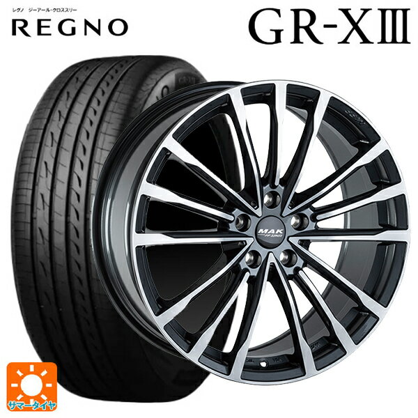 【6/15〜16限定 全品P5倍＆クーポン】ミニ カントリーマン(U25)用 245/45R19 102W XL ブリヂストン レグノ GR-X3 正規品 # 阿部商会 マック バビエラFF ガンメタリックミラー 新品サマータイヤホイール 4本セット