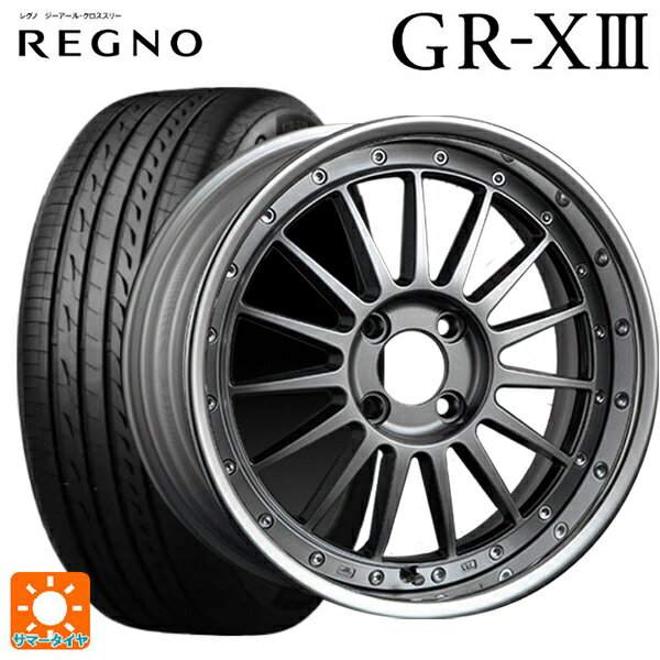 215/45R17 91W XL ブリヂストン レグノ GR-X3 正規品 タナベ SSR プロフェッサー TF1R チタンシルバー 17-7J 国産車用 サマータイヤホイール4本セット