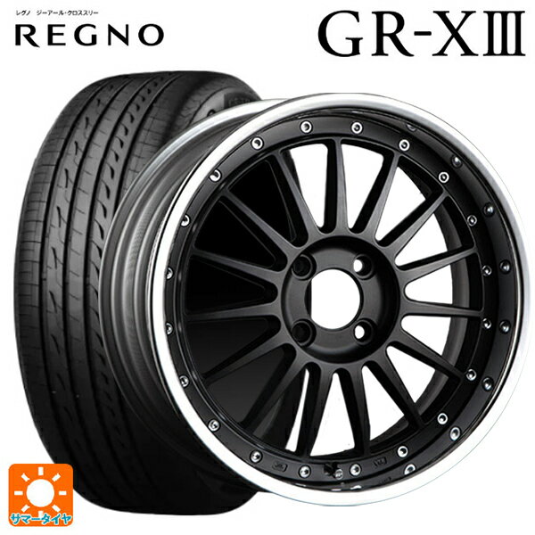 215/45R17 91W XL ブリヂストン レグノ GR-X3 正規品 タナベ SSR プロフェッサー TF1R フラットブラック 17-7J 国産車用 サマータイヤホイール4本セット