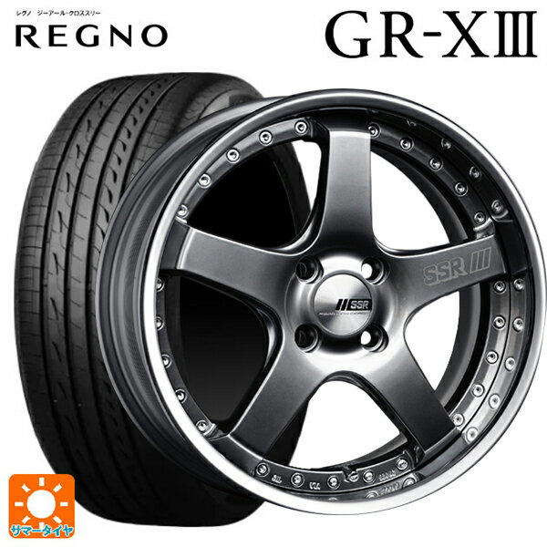 215/45R17 91W XL ブリヂストン レグノ GR-X3 正規品 タナベ SSR プロフェッサー SP4R チタンシルバー 17-7J 国産車用 サマータイヤホイール4本セット