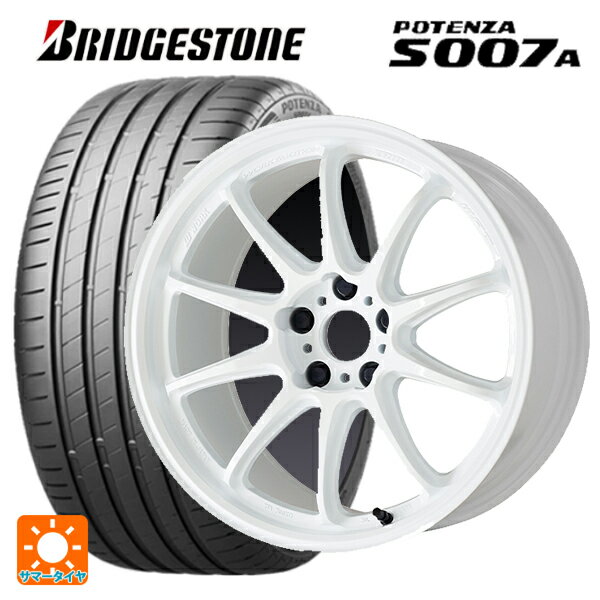 【6/22 20時〜 全品P5倍＆クーポン】225/40R19 93Y XL ブリヂストン ポテンザ S007A 正規品 ワーク エモーション ZR10 AZW 19-8.5J 国産車用 サマータイヤホイール4本セット