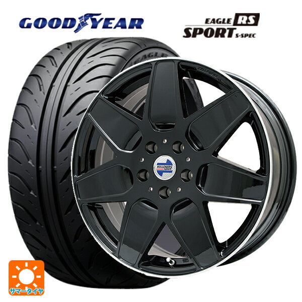 【6/15〜16限定 全品P5倍＆クーポン】ミニ ミニクラブマン(F54)用 225/45R17 90W グッドイヤー イーグル RS スポーツ S-スペック ケレナーズ エムセブン グロスブラック/リムポリッシュ 新品サマータイヤホイール 4本セット