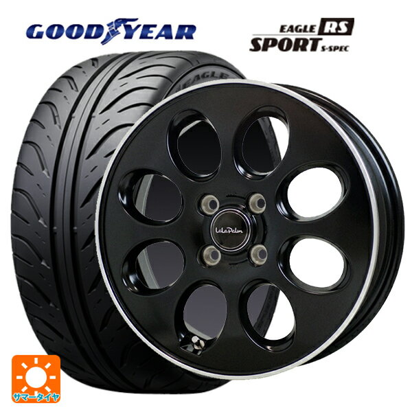 【6/20限定 全品P5倍＆クーポン】165/55R14 72V グッドイヤー イーグル RS スポーツ S-スペック ホットスタッフ ララパーム オーバル GB/リムP 14-4.5J 国産車用 サマータイヤホイール4本セット