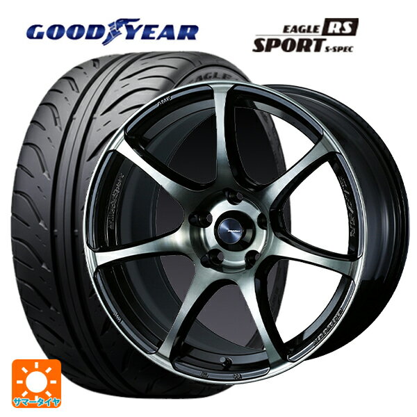 スバル レヴォーグ(VN系)用 245/40R18 93W グッドイヤー イーグル RS スポーツ S-スペック ウェッズスポーツ SA75R WBC 新品サマータイヤホイール 4本セット