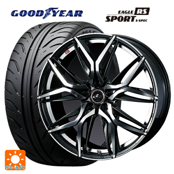 235/45R17 93W グッドイヤー イーグル RS スポーツ S-スペック ウェッズ レオニス LM PBMC 17-7J 国産車用 サマータイヤホイール4本セット
