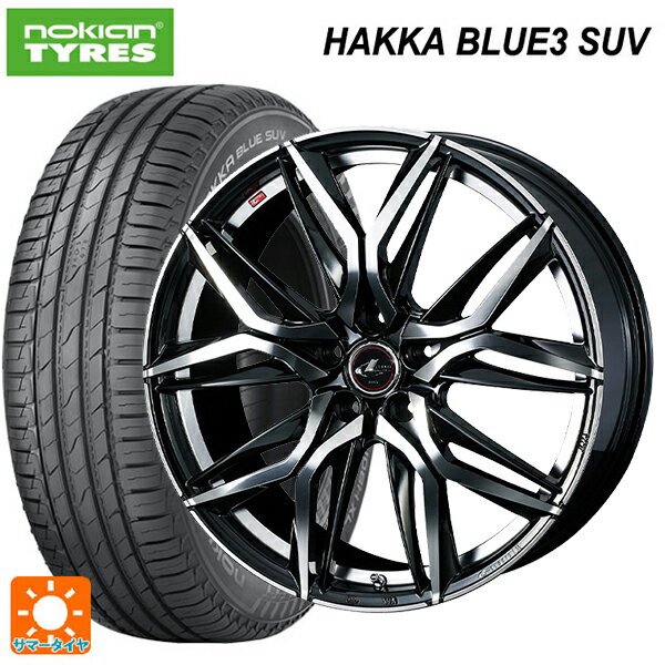 ホンダ ZR-V(RZ4)用 225/55R18 98V ノキアン ハッカ ブルー3 SUV ウェッズ レオニス LM PBMC 新品サマータイヤホイール 4本セット