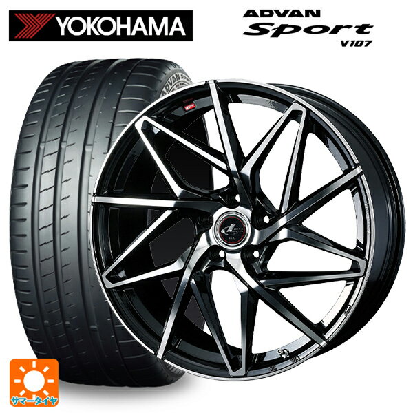 スバル レヴォーグ(VN系)用 225/40R19 93Y XL ヨコハマ アドバンスポーツ V107 レオニス IT PBMC 新品サマータイヤホイール 4本セット