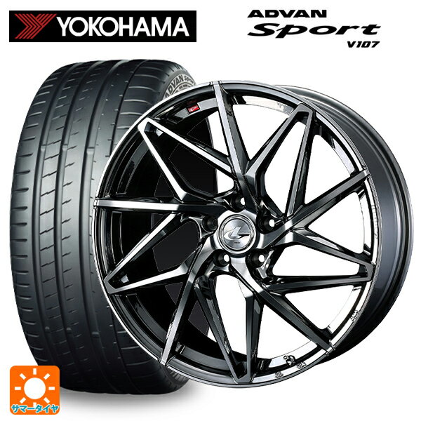 スバル レヴォーグ(VN系)用 225/45R18 95Y XL ヨコハマ アドバンスポーツ V107 レオニス IT BMCMC 新品サマータイヤホイール 4本セット