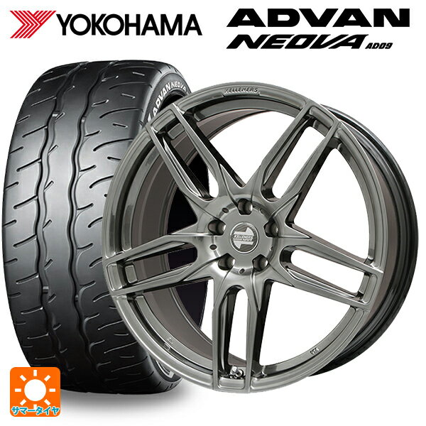 トヨタ スープラ(DB系)用 255/35R19 96W XL ヨコハマ アドバン ネオバ AD09 マインツ クロームハイパーブラック 新品サマータイヤホイール 4本セット