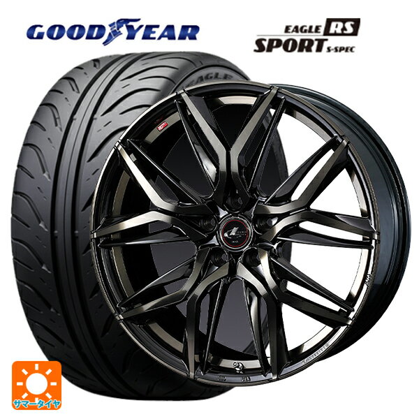 235/45R17 93W グッドイヤー イーグル RS スポーツ S-スペック ウェッズ レオニス LM PBMC/TI 17-7J 国産車用 サマータイヤホイール4本セット