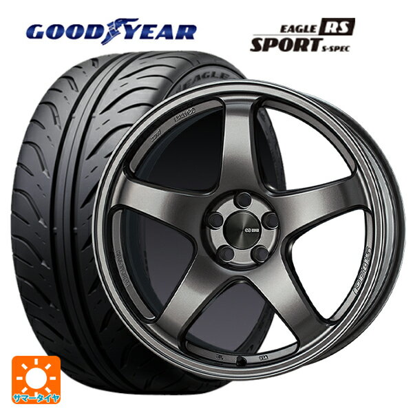 【7/19 20時〜 最大3万円OFFクーポン】トヨタ GRヤリス(PA系)用 235/40R18 91W グッドイヤー イーグル RS スポーツ S-スペック エンケイ パフォーマンスライン PF05 DS 新品サマータイヤホイール 4本セット