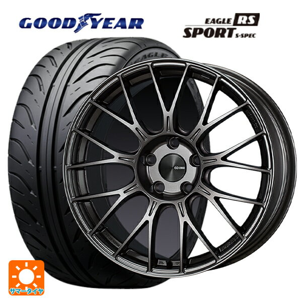 【抽選で最大100％ポイントバック】トヨタ GRカローラ(4BA-GZEA14H)用 265/35R18 93W グッドイヤー イーグル RS スポーツ S-スペック パフォーマンスライン PFM1 ダークシルバー 新品サマータイヤホイール 4本セット