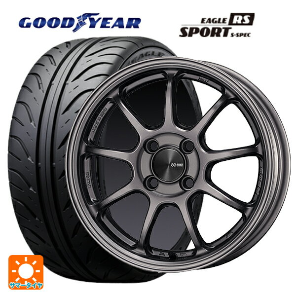 【6/22 20時〜 全品P5倍＆クーポン】195/55R15 84V グッドイヤー イーグル RS スポーツ S-スペック エンケイ パフォーマンスライン PF09 DS 15-6J 国産車用 サマータイヤホイール4本セット
