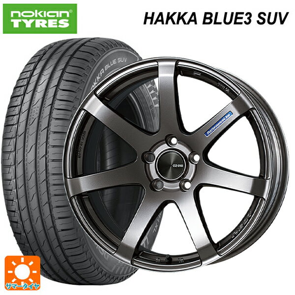 ホンダ ZR-V(RZ4)用 225/55R18 98V ノキアン ハッカ ブルー3 SUV エンケイ パフォーマンスライン PF07 DS 新品サマータイヤホイール 4本セット