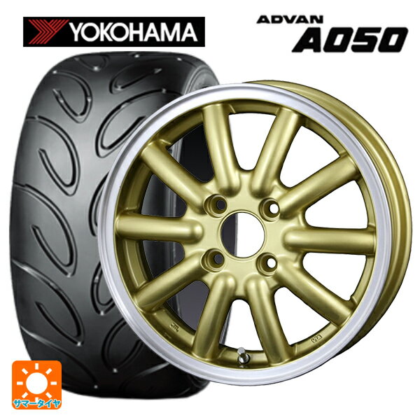 【6/22 20時〜 全品P5倍＆クーポン】165/55R14 72V ヨコハマ アドバン A050 コンパウンド G/S 正規品 ドゥオール フェニーチェ RX1 GDPO 14-4.5J 国産車用 サマータイヤホイール4本セット