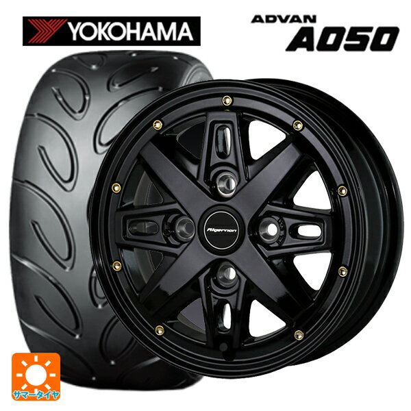 【6/22 20時〜 全品P5倍＆クーポン】165/55R14 72V ヨコハマ アドバン A050 コンパウンド M 正規品 ドゥオール フェニーチェ RX2 GBK/GP 14-4.5J 国産車用 サマータイヤホイール4本セット