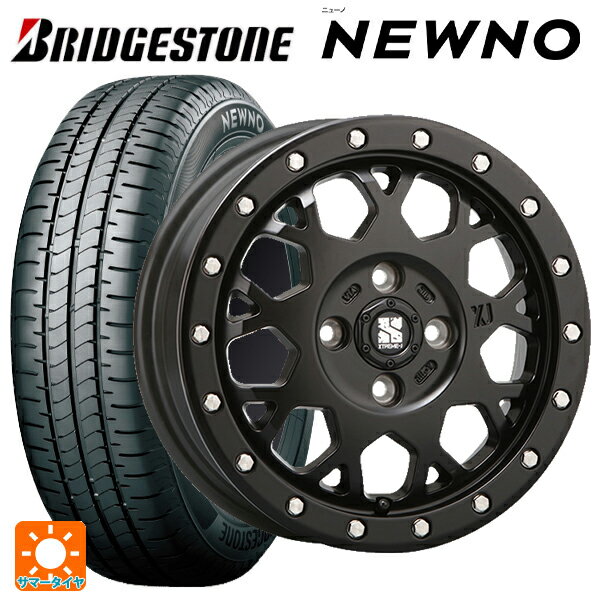 【6/15〜16限定 全品P5倍＆クーポン】165/55R14 72V ブリヂストン ニューノ 正規品 # エムエルジェイ エクストリームJ XJ04 Satin Black 14-4.5J 国産車用 サマータイヤホイール4本セット