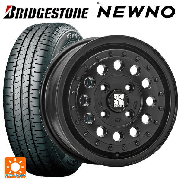 【6/22 20時〜 全品P5倍＆クーポン】165/65R14 79S ブリヂストン ニューノ 正規品 # エムエルジェイ エクストリームJ ラギッド サテンブラック 14-5J 国産車用 サマータイヤホイール4本セット
