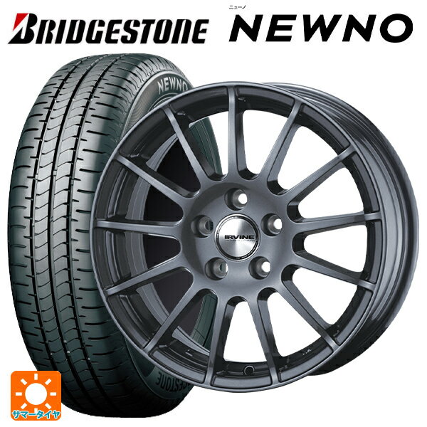【6/15〜16限定 全品P5倍＆クーポン】在庫有 ルノー キャプチャー(2RH5F)用 205/65R15 94S ブリヂストン ニューノ 正規品 # ウェッズ アーヴィン F01 ガンメタリック 新品サマータイヤホイール 4本セット