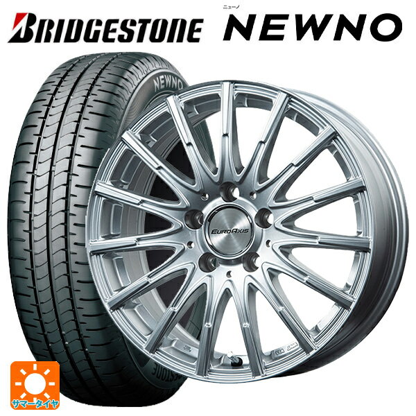 【最大3万円OFFクーポン 5/27 1:59迄】メルセデスベンツ Bクラス(W247)用 205/60R16 92H ブリヂストン ニューノ 正規品 # エアフルト シルバー 新品サマータイヤホイール 4本セット