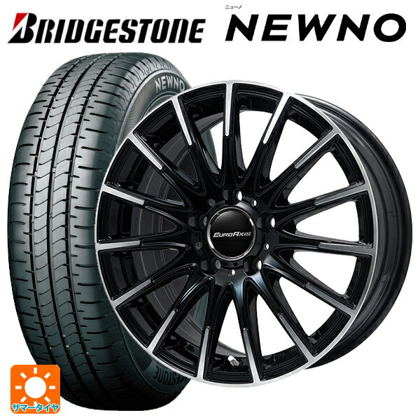 メルセデスベンツ Bクラス(W247)用 205/60R16 92H ブリヂストン ニューノ 正規品 # エアフルト ブラックポリッシュ 新品サマータイヤホイール 4本セット