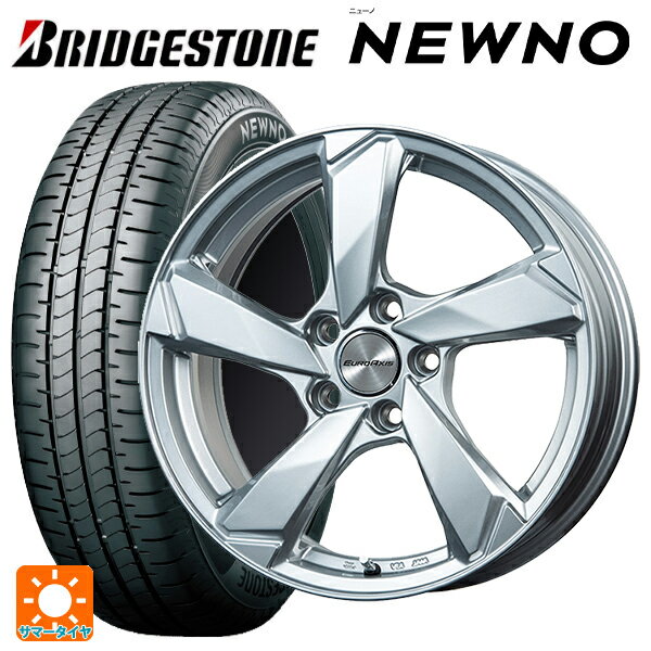 プジョー 508(R8系)用 215/55R17 94V ブリヂストン ニューノ 正規品 # ユーロアクシス クロスエッジ シルバー 新品サマータイヤホイール 4本セット