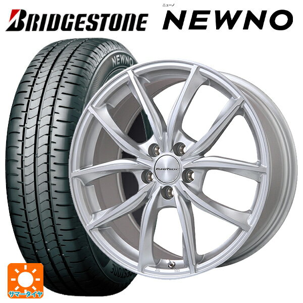 プジョー 508(R8系)用 215/55R17 94V ブリヂストン ニューノ 正規品 # ユーロテック VPライン シルバーポリッシュ 新品サマータイヤホイール 4本セット