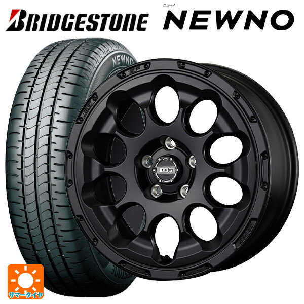 215/55R17 94V ブリヂストン ニューノ 正規品 # コウセイ ボトムガルシアクロノ セミグロスブラック 17-7J 国産車用 サマータイヤホイール4本セット