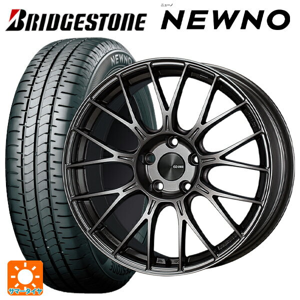 【6/15〜16限定 全品P5倍＆クーポン】165/50R16 75V ブリヂストン ニューノ 正規品 # エンケイ パフォーマンスライン PFM1 ダークシルバー 16-5.5J 国産車用 サマータイヤホイール4本セット