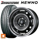 【5/9 20時〜 最大3万円OFFクーポン】195/45R17 81W ブリヂストン ニューノ 正規品 # トピー ランドフット XFG SC/P 17-7J 国産車用 サマータイヤホイール4本セット(2)