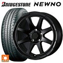 205/60R16 92H ブリヂストン ニューノ 正規品 # ウェッズ ウェッズ アドヴェンチャー スタットベルグ セミマットブラック 16-7J 国産車用 サマータイヤホイール4本セット