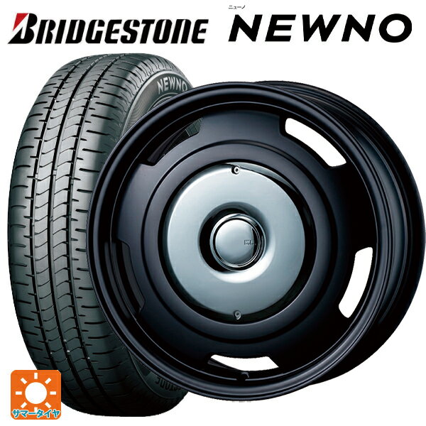 プジョー リフター()用 215/65R16 98H ブリヂストン ニューノ 正規品 # ティーエーエス コレクティブライン ビター マットブラック/クローム 新品サマータイヤホイール 4本セット