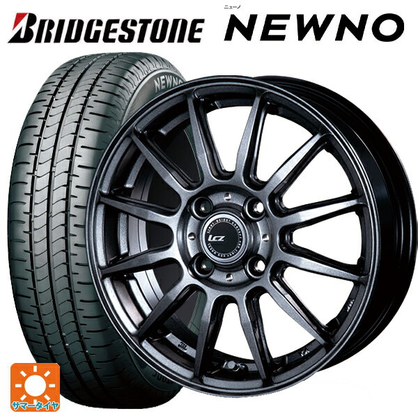 【5/9 20時〜 最大3万円OFFクーポン】165/70R14 81S ブリヂストン ニューノ 正規品 # インターミラノ インターミラノ LCZ-012 Metallic Deep Gray 14-5.5J 国産車用 サマータイヤホイール4本セット