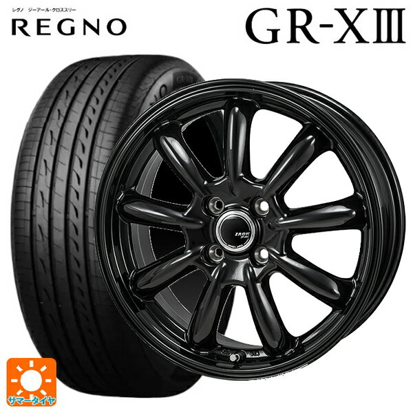 【6/22 20時〜 全品P5倍＆クーポン】165/55R14 72V ブリヂストン レグノ GR-X3 正規品 # ジャパン三陽 ザック JP209 グロスブラック 14-4.5J 国産車用 サマータイヤホイール4本セット