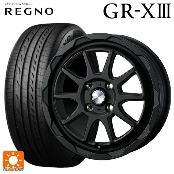 【6/22 20時〜 全品P5倍＆クーポン】165/55R14 72V ブリヂストン レグノ GR-X3 正規品 # ウェッズ マッドヴァンス06 フルマットブラック 14-4.5J 国産車用 サマータイヤホイール4本セット