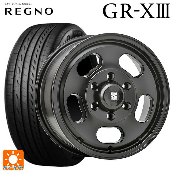 205/55R16 91V ブリヂストン レグノ GR-X3 正規品 # エムエルジェイ エクストリームJ Dスロット サテンブラック 16-6.5J 国産車用 サマータイヤホイール4本セット